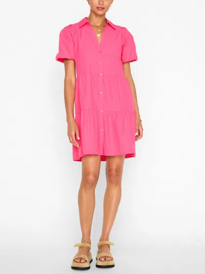 Brochu Walker The Havana Mini Dress In Hot Pink
