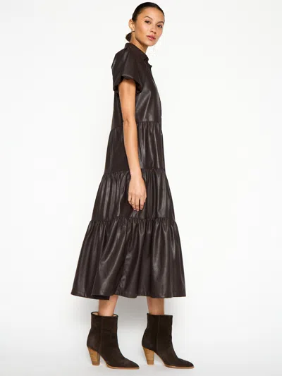 Brochu Walker The Havana Vegan Leather Dress In Timber
