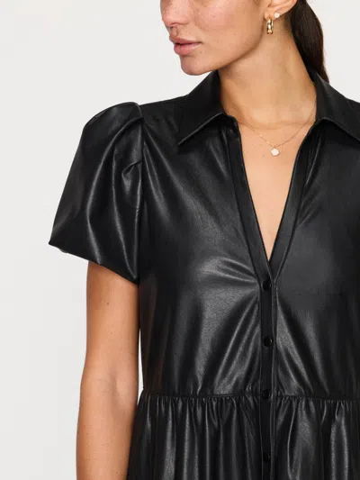 Brochu Walker The Havana Vegan Leather Dress In Black Onyx