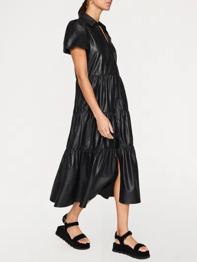 Brochu Walker The Havana Vegan Leather Dress In Black Onyx