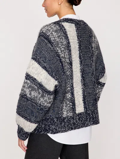 Brochu Walker The Illia Handknit Cardigan In Cosmos Combo