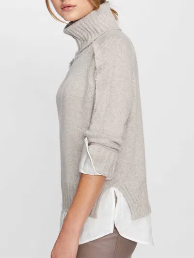 Brochu Walker The Jolie Fringe Layered Looker In Light Chia Melange With White Underlayer