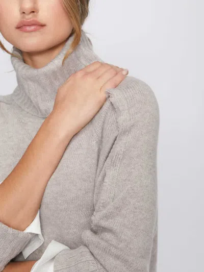 Brochu Walker The Jolie Fringe Layered Looker In Light Chia Melange With White Underlayer