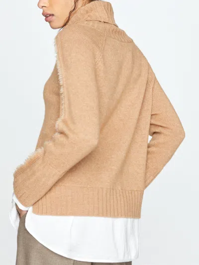 Brochu Walker The Jolie Fringe Layered Looker In Camel With White Underlayer