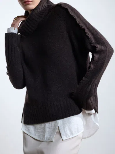Brochu Walker The Jolie Fringe Layered Looker In Carob Mélange