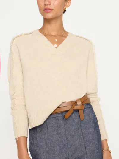 Brochu Walker The Jolie Fringe Vee In Bisque Mélange