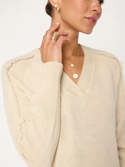 Brochu Walker The Jolie Fringe Vee In Bisque Mélange