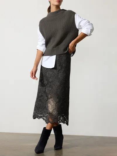 Brochu Walker The Joni Layered Looker In Hunter With White