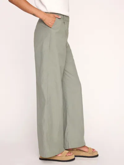 Brochu Walker Joya Pleated High-rise Wide-leg Pants In Agave