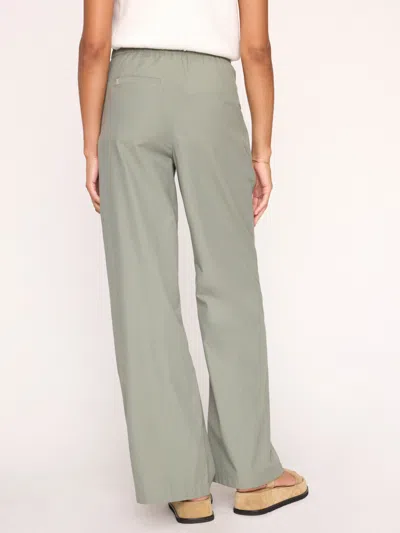 Brochu Walker Joya Pleated High-rise Wide-leg Pants In Agave