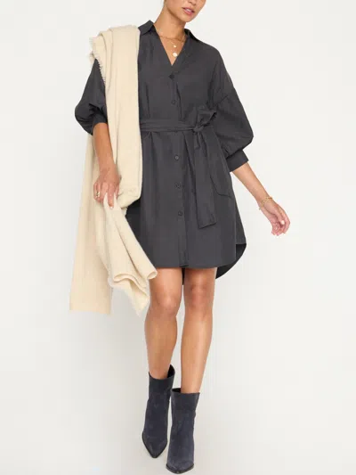 Brochu Walker The Kate Belted Dress In Washed Black