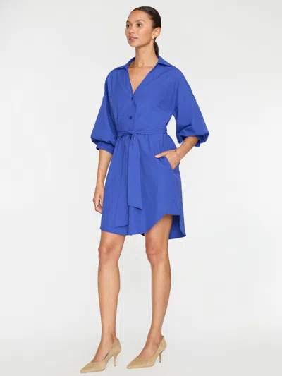 Brochu Walker The Kate Belted Dress In Cobalt