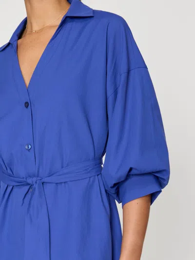 Brochu Walker The Kate Belted Dress In Cobalt