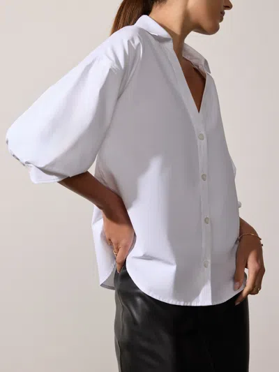 Brochu Walker The Kate Shirt In Salt White