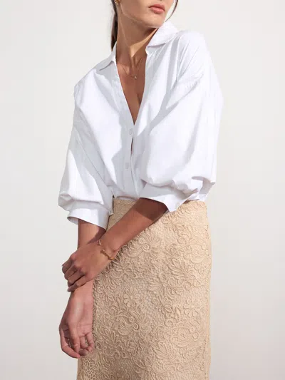 Brochu Walker The Kate Shirt In Salt White