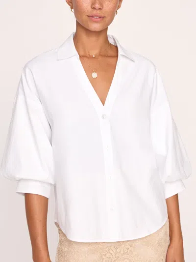 Brochu Walker The Kate Shirt In Salt White