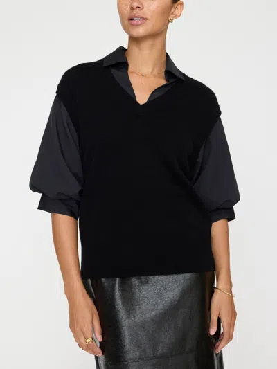 Brochu Walker The Kate Shirt Looker In Black Onyx With Black