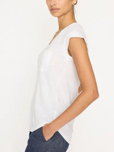 Brochu Walker The Lane Scoop Tee In Salt White