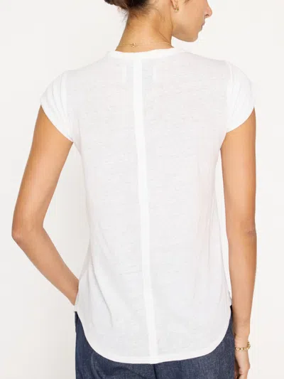 Brochu Walker The Lane Scoop Tee In Salt White