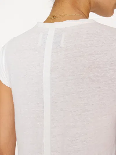Brochu Walker The Lane Scoop Tee In Salt White