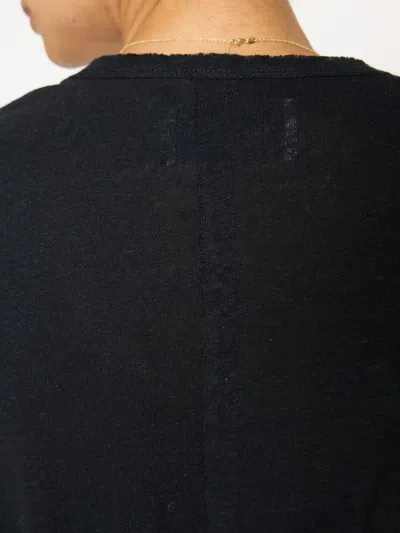 Brochu Walker The Lane Scoop Tee In Black Onyx