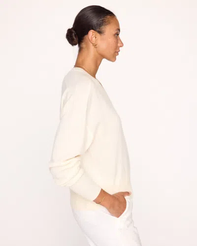 Brochu Walker The Leia Vee Sweater In Almond