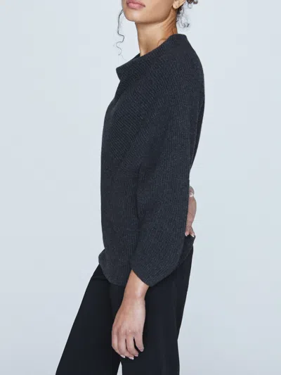 Brochu Walker The Leith Sweater In Dark Charcoal Melange