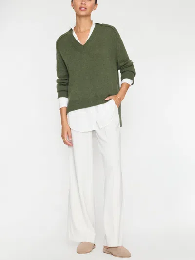 Brochu Walker The Looker Layered V-neck In Lichen Mélange