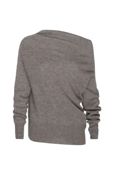 Brochu Walker The Lori Off Shoulder In Otter Melange