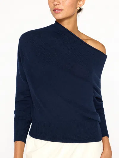 Brochu Walker The Lori Off Shoulder In Baltic Navy