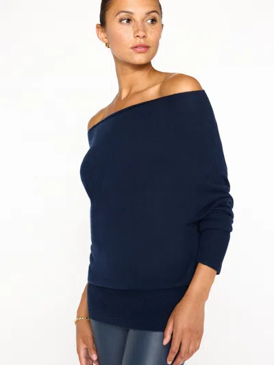 Brochu Walker The Lori Off Shoulder In Baltic Navy