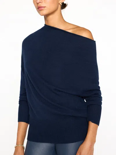 Brochu Walker The Lori Off Shoulder In Baltic Navy