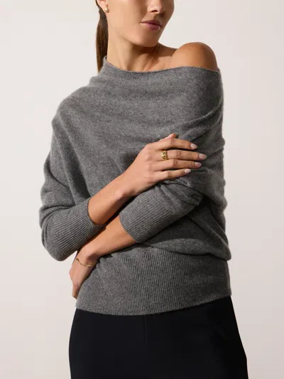 Brochu Walker The Lori Off Shoulder In Flint Mélange