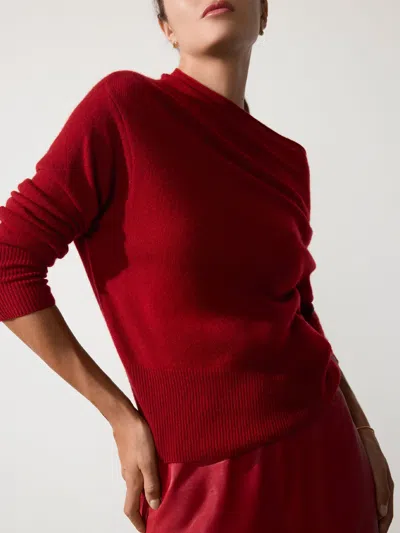 Brochu Walker The Lori Off Shoulder In Crimson
