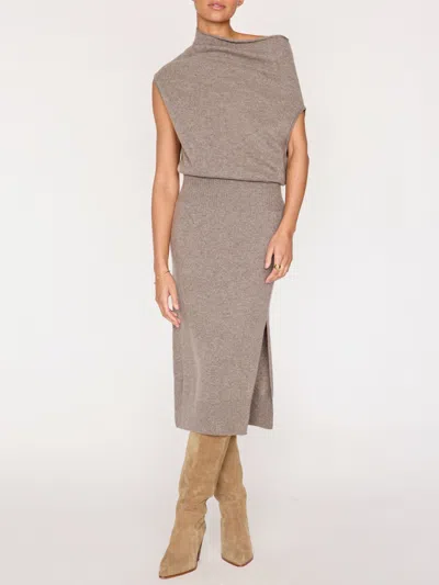 Brochu Walker The Lori Sleeveless Dress In Otter Mélange