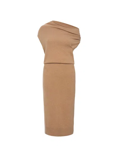 Brochu Walker The Lori Sleeveless Dress In Camel Mélange