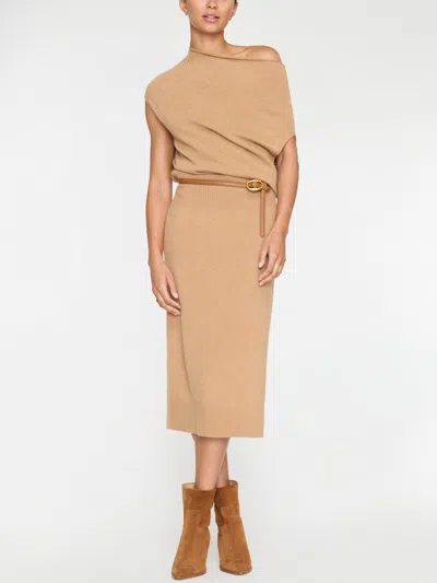 Brochu Walker The Lori Sleeveless Dress In Camel Mélange