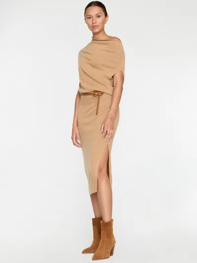 Brochu Walker The Lori Sleeveless Dress In Camel Mélange