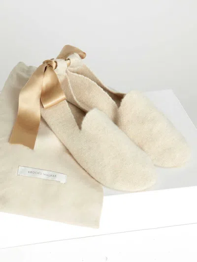 Brochu Walker The Luxe Slipper Socks In Bisque Melange