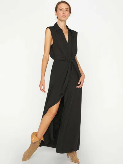 Brochu Walker The Madsen Sleeveless Maxi Dress In Black Onyx