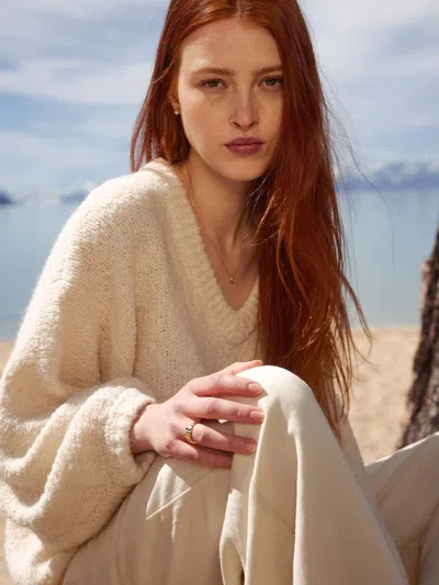 Brochu Walker The Malin Sweater In Ivory