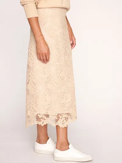 Brochu Walker The Mara Lace Skirt In Buff