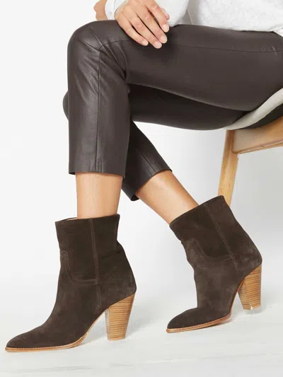 Brochu Walker The Marfa Suede Ankle Boot In Saddle Brown