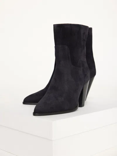 Brochu Walker The Marfa Suede Ankle Boot In Harbor Blue
