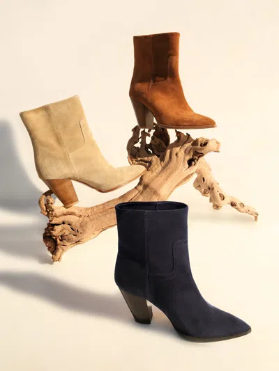 Brochu Walker The Marfa Suede Ankle Boot In Harbor Blue