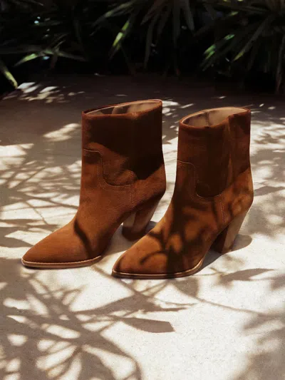 Brochu Walker The Marfa Suede Ankle Boot In Whiskey