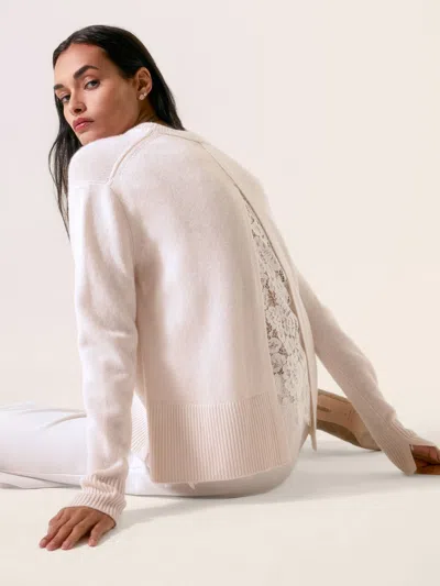 Brochu Walker The Marte Lace Looker In Almond With White