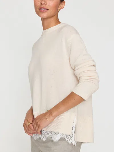 Brochu Walker The Marte Lace Looker In Almond With White
