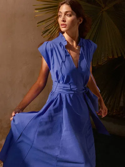 Brochu Walker The Newport Midi Dress In Cobalt