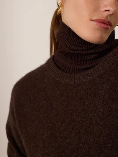 Brochu Walker The Noel Ribbed Turtleneck In Truffle